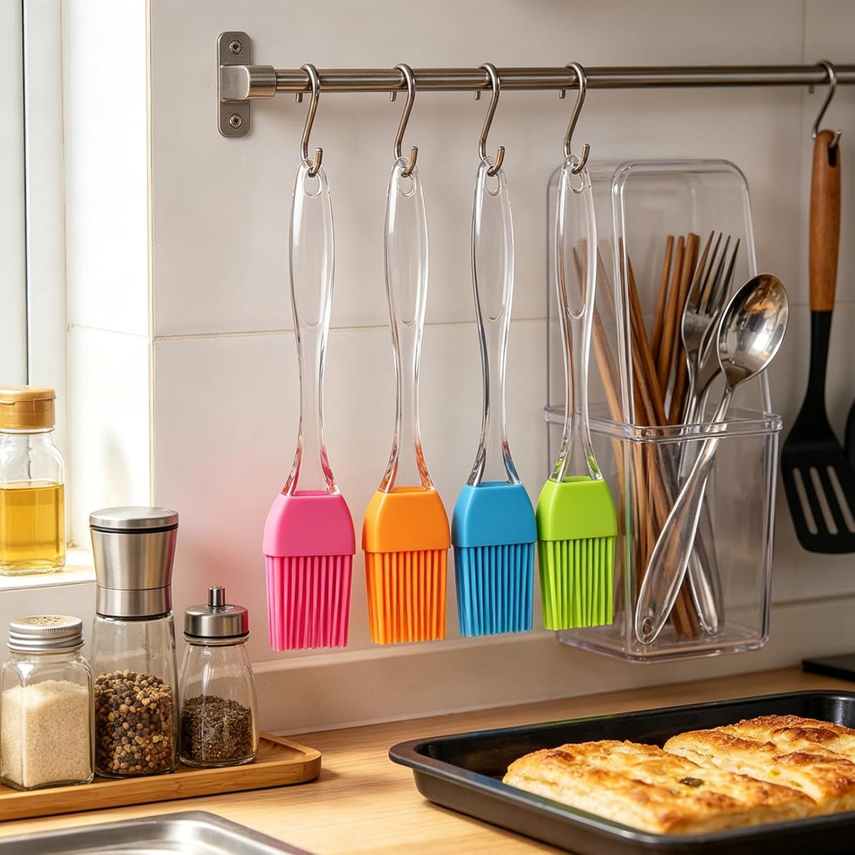 Pastry Brush,4 Packs Basting Brush for Cooking