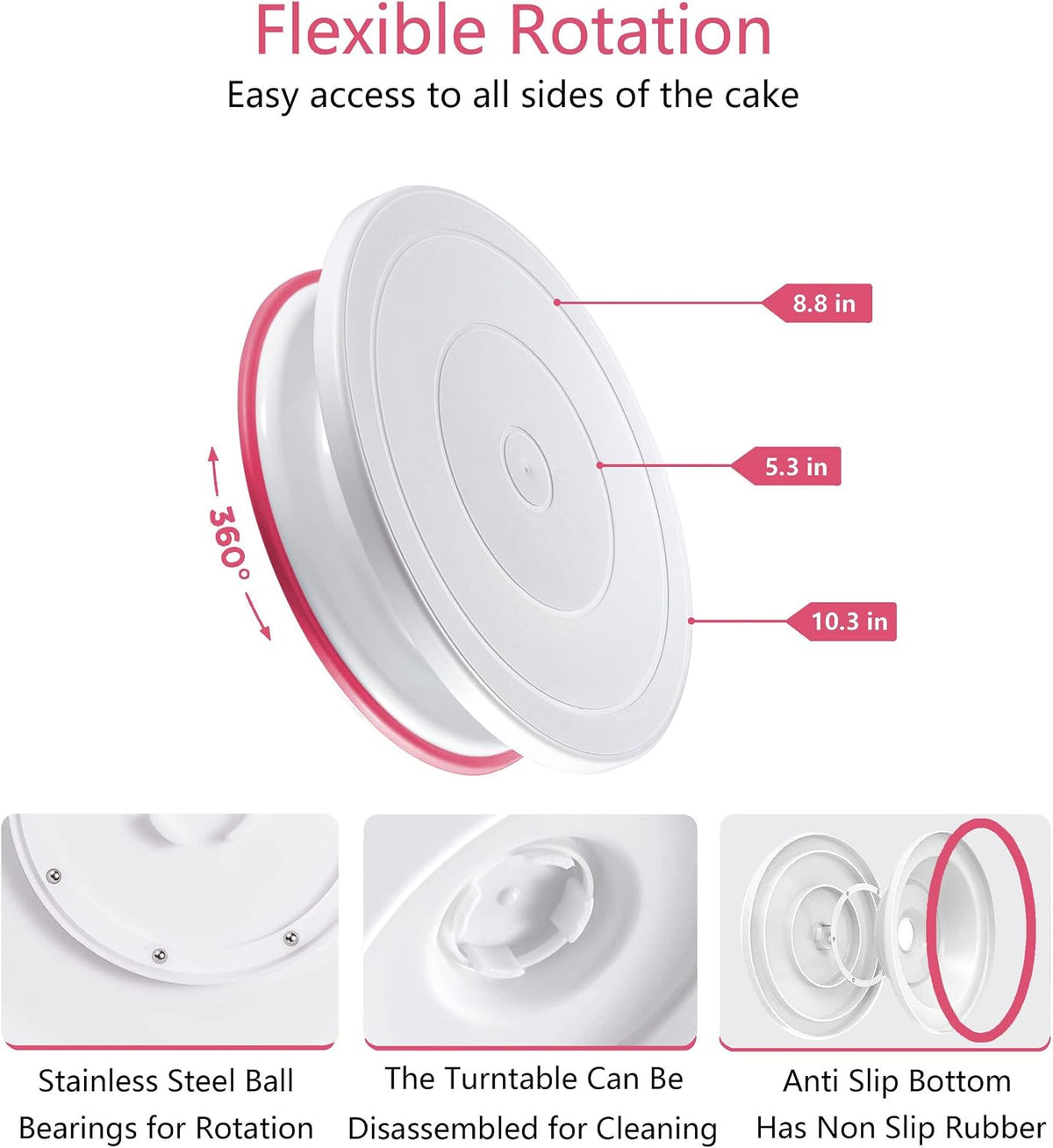 Boyun 138 Cake Decorating Kit, Baking Supplies Tools for Beginners & Pros