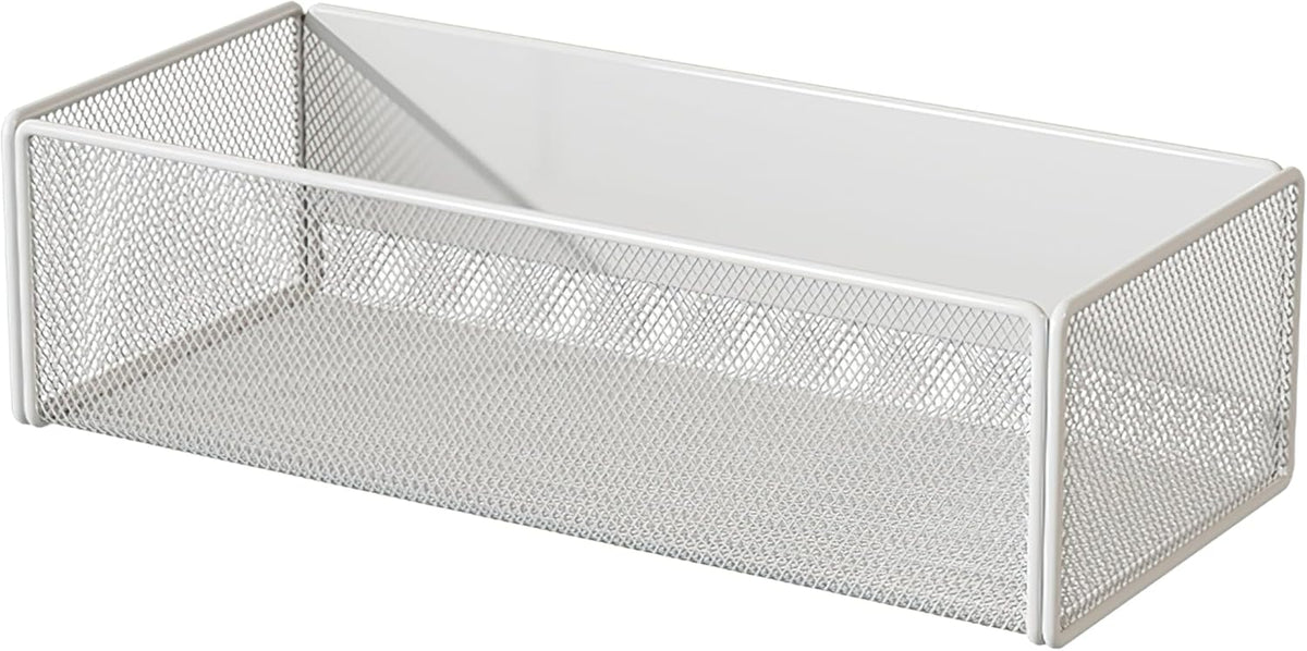 Magnetic Basket Organizer Holder for Fridge Magnetic Storage Bin Box Containers for Refrigerator Whiteboard Classroom (Large, Black)