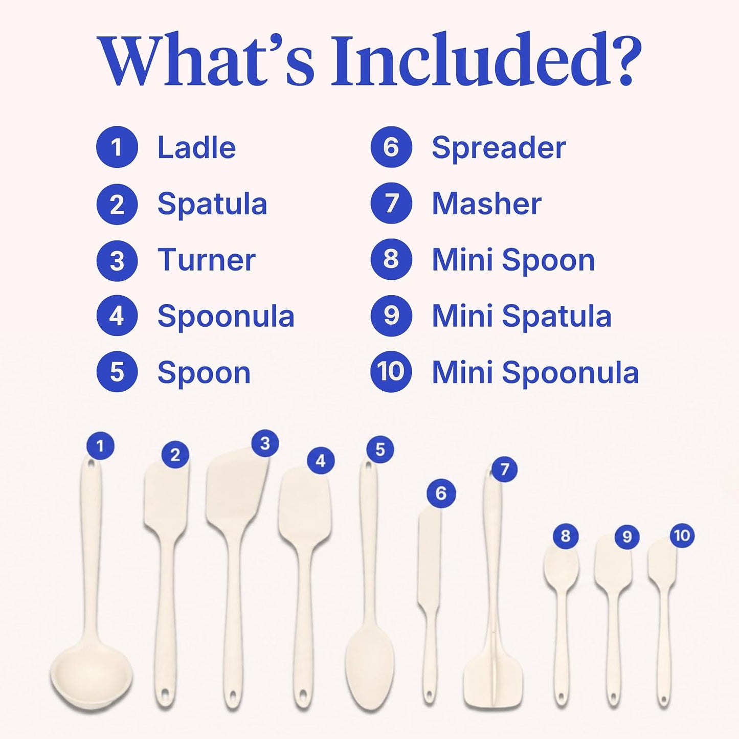 GIR 5-Piece Silicone Kitchen Utensils Set, Non-Toxic Cooking Utensils for Cooking and Baking, Heat Resistant, Food Grade, Dishwasher Safe Rubber Spatula, Ladle, Spoon - Charcoal
