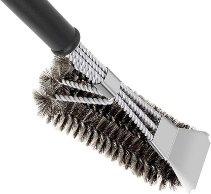 Grill Brush Grill Cleaning Kit, Grill Cleaner BBQ Grill Accessories Grill Rescue Brush Grill Brush Bristle Free, Grill Brush for Outdoor Grill BBQ Brush for Grill Cleaning (D23)