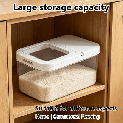 YEXEXINM 11 lbs Rice Dispenser with Measuring Spoon 6Qt/6L Tall and Narrow Food Storage Flour Bin Large Airtight Food Storage Rice Container for Kitchen Pantry Organization Slim Space-Saving