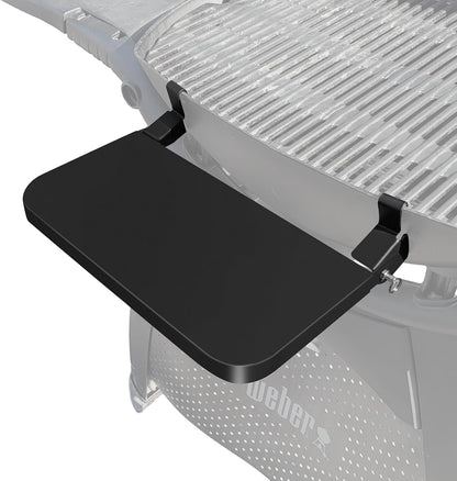 QuliMetal Folding Front Shelf for Traeger Pro 34, Texas Elite 34, Century 885 and Eastwood 34, 37" x 12" Heavy-Duty Grill Prep Table with Cutting Board, Stainless Steel Basin, Lid and 5 Hooks