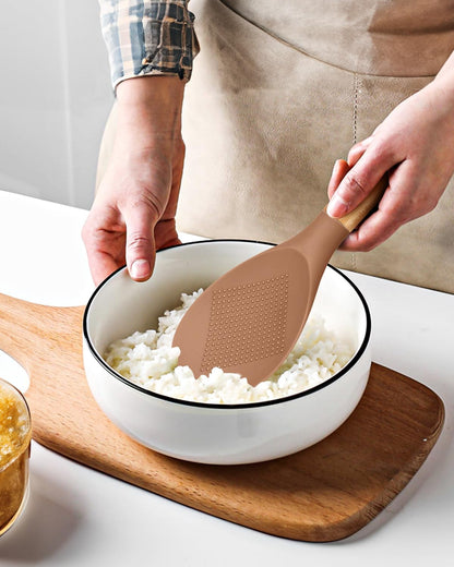 Badiano Cooking Spoon and Rice Scooper for Nonstick Cookware,Multi-function