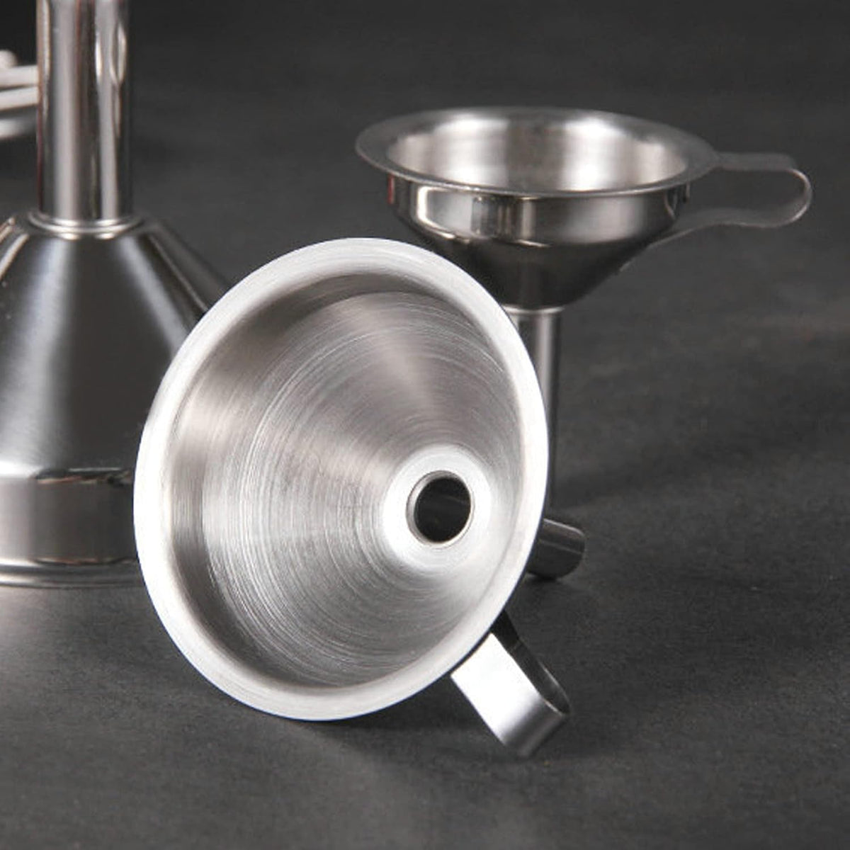 Canning Funnel for Wide and Regular Jars, Wide Mouth Funnel Stainless Steel Funnels for Kitchen Use, Metal Funnels Set for Transferring Liquid Power Jam Grains Dry and Wet Ingredients