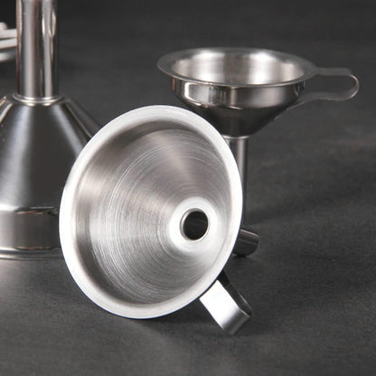Canning Funnel for Wide and Regular Jars, Wide Mouth Funnel Stainless Steel Funnels for Kitchen Use, Metal Funnels Set for Transferring Liquid Power Jam Grains Dry and Wet Ingredients