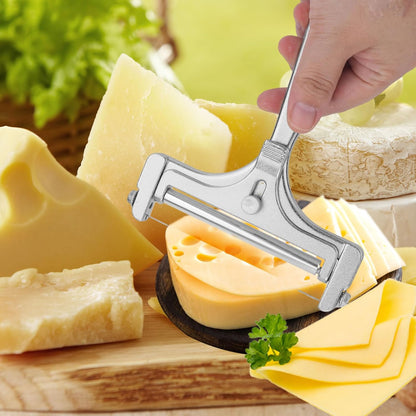 Stainless Steel Wire Cheese Slicer, Handheld Cheese Cutter