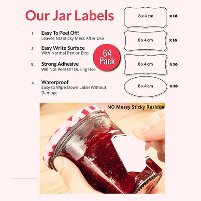 Hybsk Removable Freezer Food Labels for Jars Easy Peel Off - Frozen Food Storage Labels that Leave No Sticky Residue After Use (Type 2)