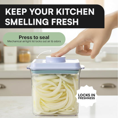 Bop Top Airtight Food Storage Containers with Lid 2 Cups / 16 oz | Kitchen Canister Sets | Air Tight Pantry Container | Pop Top Dry Food Storage Containers for Snacks, Sugar, Flour, Baking, Pasta