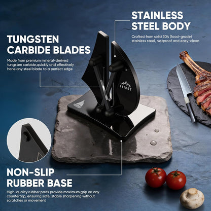 VN3 Professional Knife Sharpener | 3-Action Tungsten Carbide