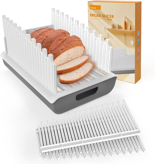 Bread Slicer For Homemade Bread with Crumb Tray