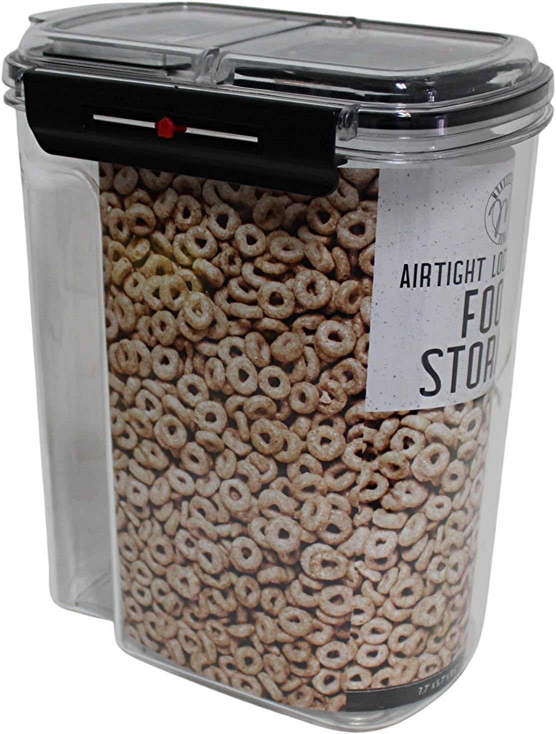 Airtight Lock & Pour Food Storage Container – 12 Cup (3 Qt) BPA-Free Dispenser for Cereal, Rice, Flour, Pasta, Pet Food, Sugar, and Dry Goods – Easy Grip & Flip-Top Lid
