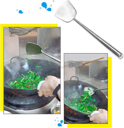 SUNRISE Kitchen Supply All Stainless Steel Wok Shovel #3