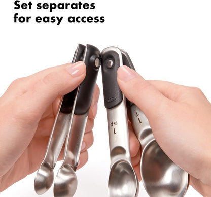 OXO Good Grips 4 Piece Stainless Steel Measuring Cups with Magnetic Snaps
