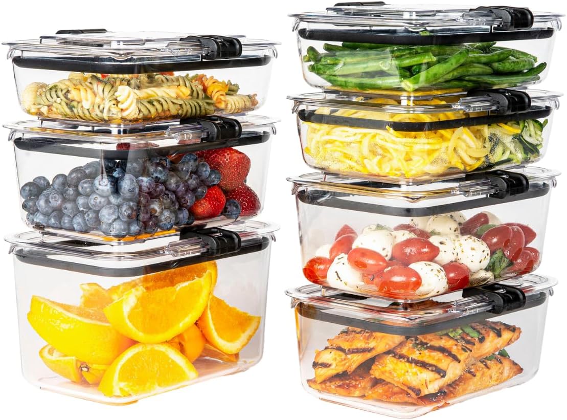 Prepara Latchlok 22.5 Cup Tritan Food Storage Container, Clear