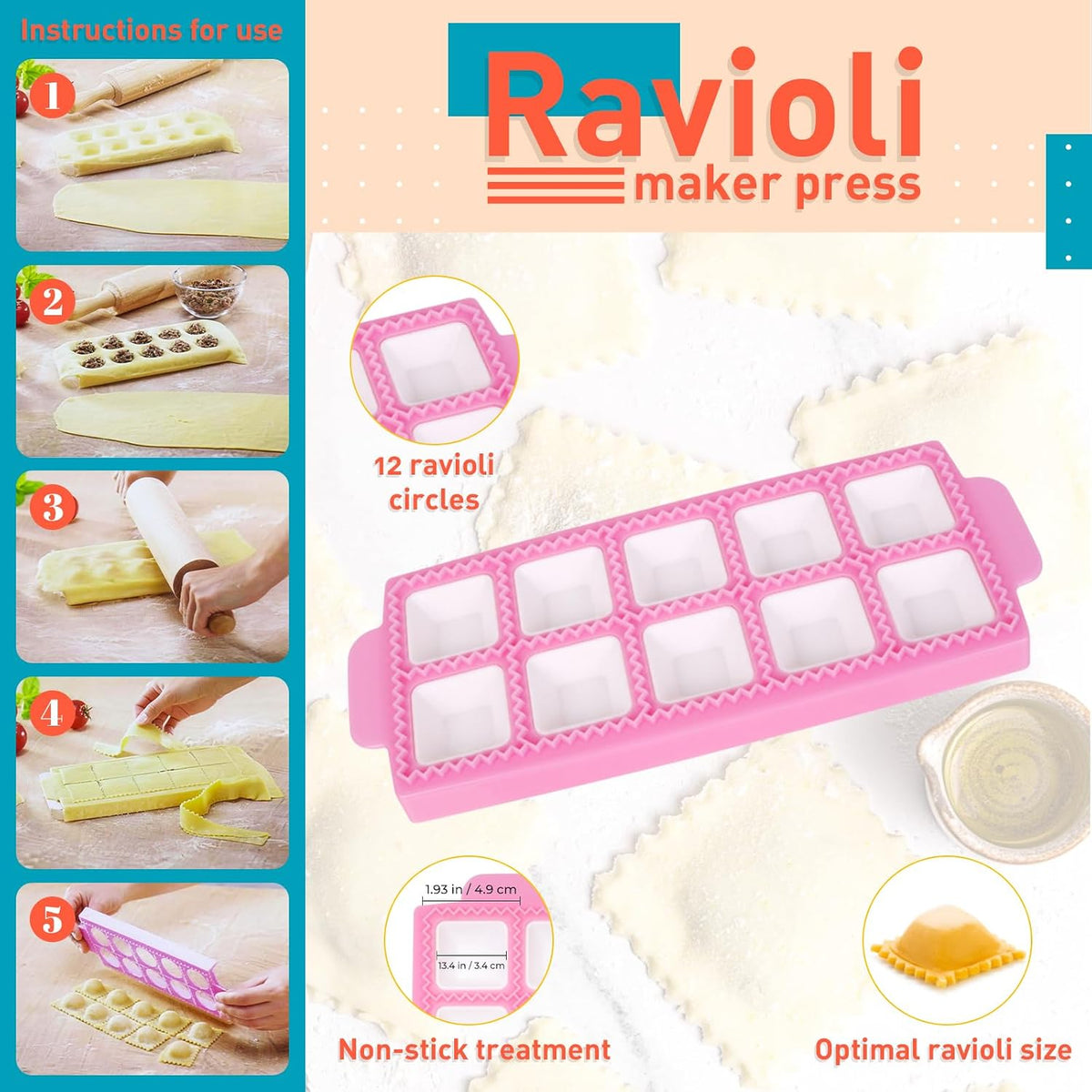 OHMU Pasta Making Kit, Pasta Tools for Homemade Noodles