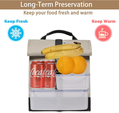 SUNNY BIRD Insulated Lunch Bag Pink Lunch Box Small Cooler Bag for Women, Girls, Adults and Teens (Pink)