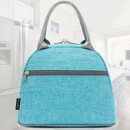FlowFly Insulated Lunch Cooler Bag - Tote Bag Organizer for Women/Men, Black - Colors A