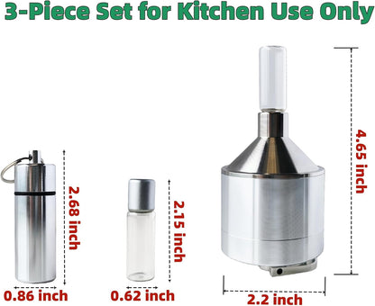 Spice Grinder【Silver】For Kitchen Use Only