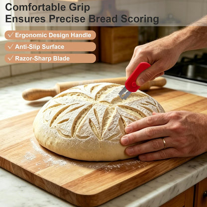 Herda Bread Lame Dough Scoring Tool, Retractable Magnetic Design