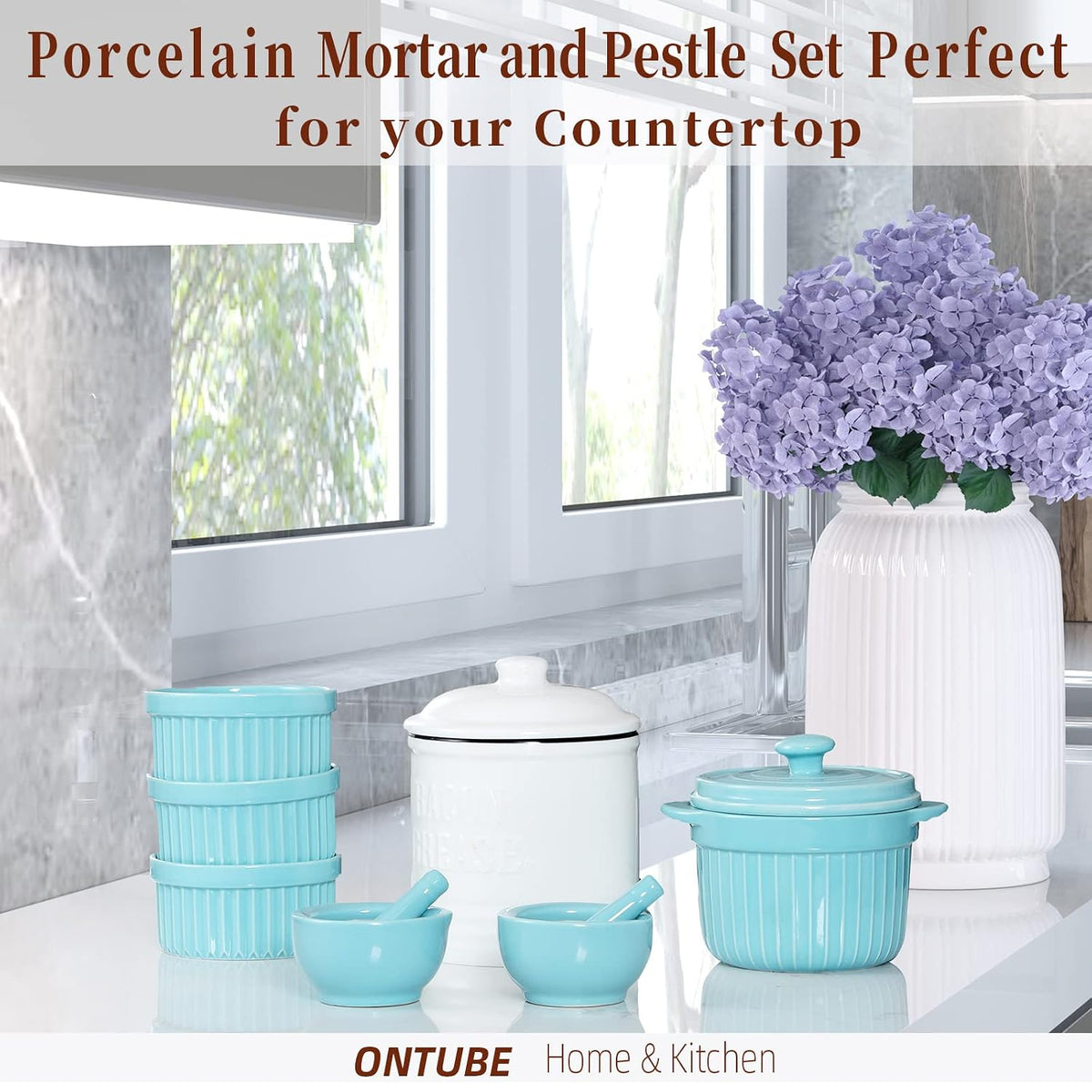 ONTUBE Mortar and Pestle Set (3.2 Inch)