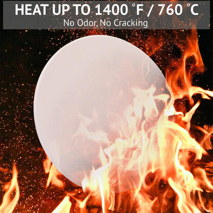 9” Round Small Pizza Stone for Toaster Oven | Cordierite Grilling Stone Bread Baking Stone for Grill, Oven | Bake Homemade Golden Crispy Crust Pizza