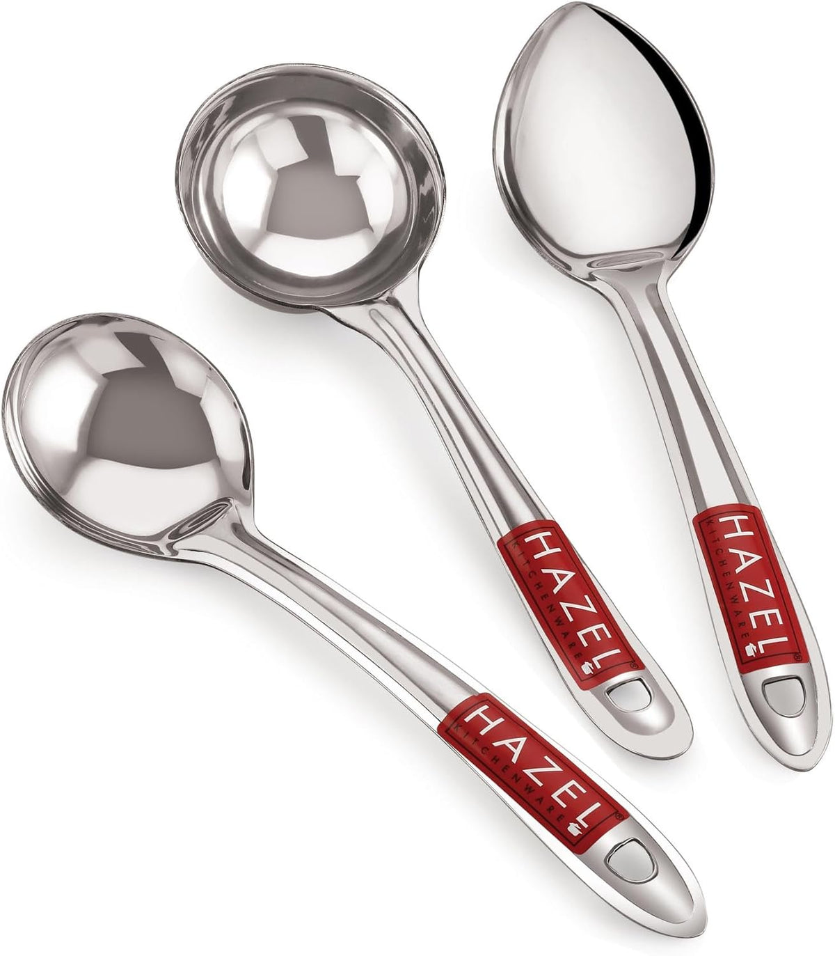 HAZEL Stainless Steel Cake Pie & Pastry Serving Spoon with Handle Slicer Lifter, Silver