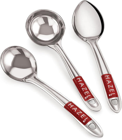 HAZEL Stainless Steel Cake Pie & Pastry Serving Spoon with Handle Slicer Lifter, Silver