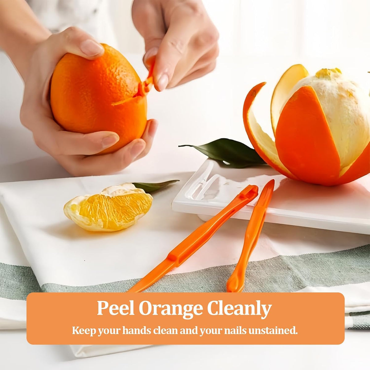 Orange Peeler Tools- Easy Orange & Lemon Fruit Peel Cutter Vegetable Slicer Fruit Tools