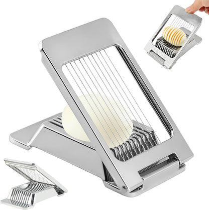 Egg Slicer for Hard Boiled Eggs, Multipurpose Manual Egg Slicer Heavy Duty