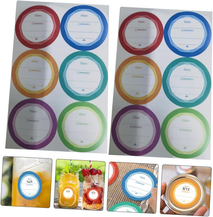 60pcs Waterproof Blank Date Labels for Food Storage Removable Bottle Stickers Portable Handwriting Stickers for Kitchen and Office Use