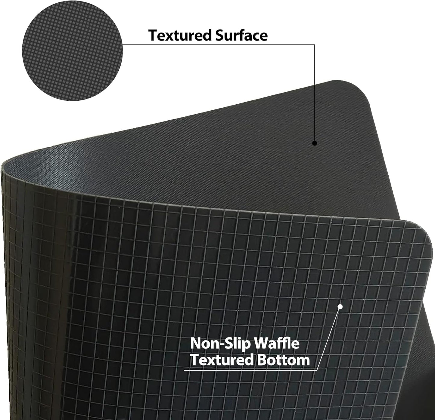 WK Flexible Plastic Cutting Boards for Kitchen, Cutting Board Mats Set of 5, Nonslip Cutting Board for Meat, Thin Cutting Sheets with Hole, Dishwasher Safe, BPA Free, 14.5x11.5"