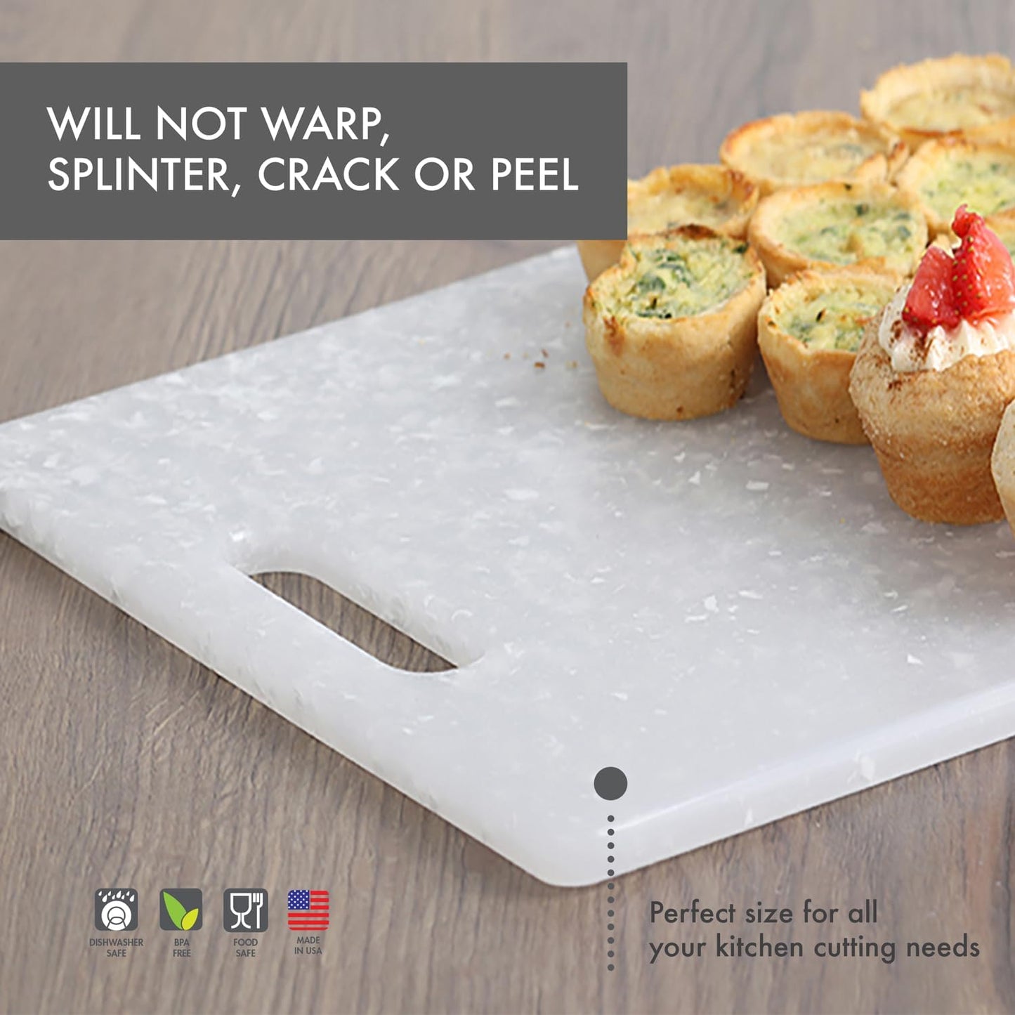 Made from high-density plastic that is conveniently sized at 11x14.5 inches