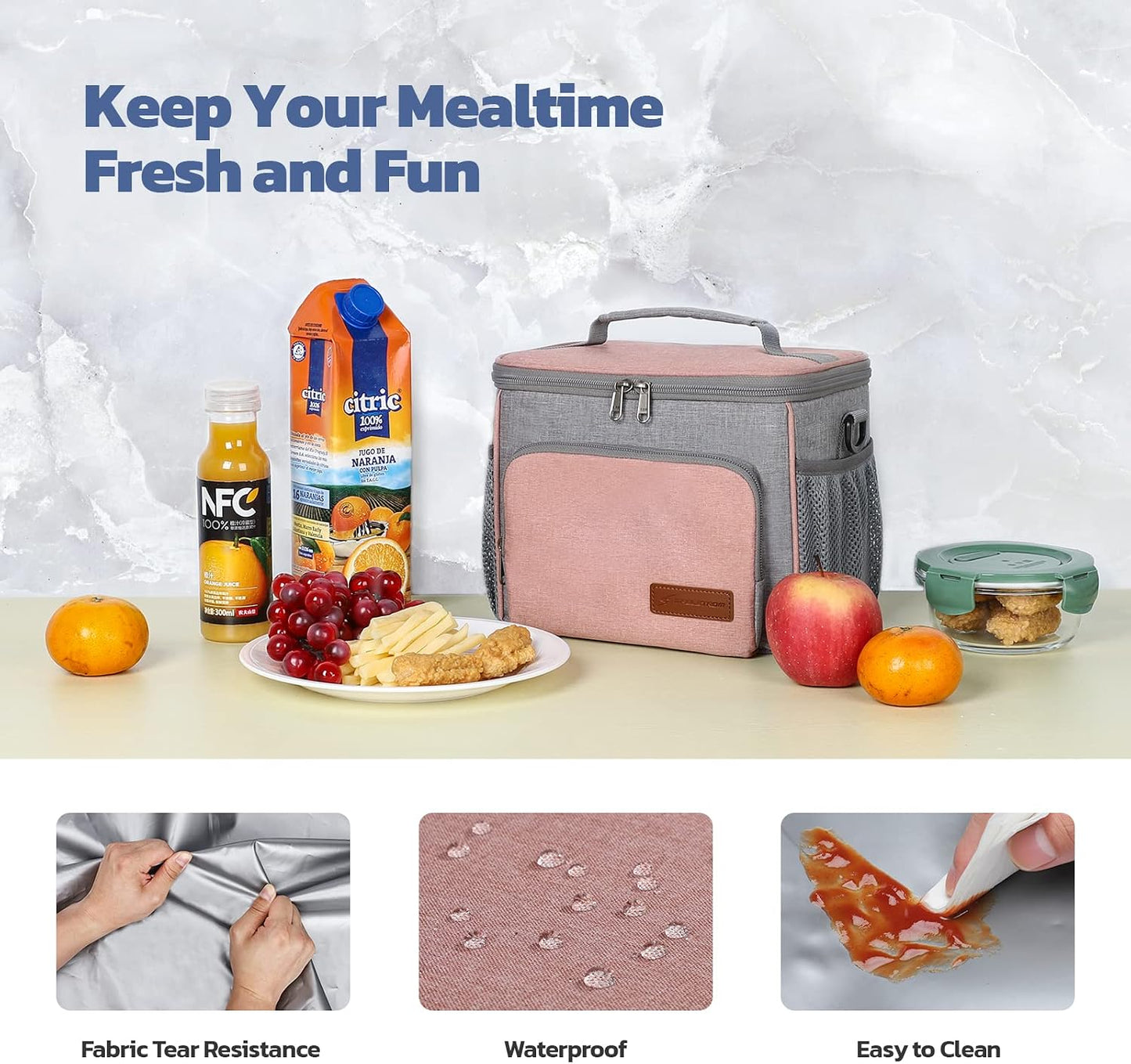 Maelstrom Lunch Box for Men,Insulated Lunch Bag Women/Men,Leakproof Lunch Cooler Bag, Lunch Tote Bag