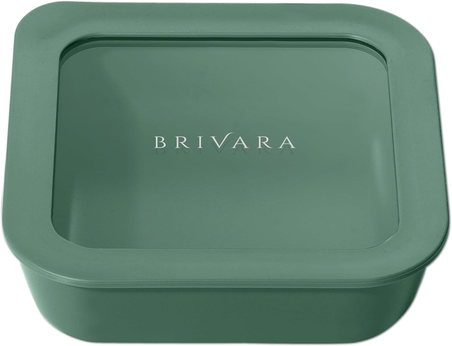 Ceramic Coated Glass Food Storage Container | No PTFE, PFOA, PFAS, and BPA | Reusable Non Toxic Meal Prep Container with Glass Lid | Easy To Store | 3 Cup Rectangle [Onyx]