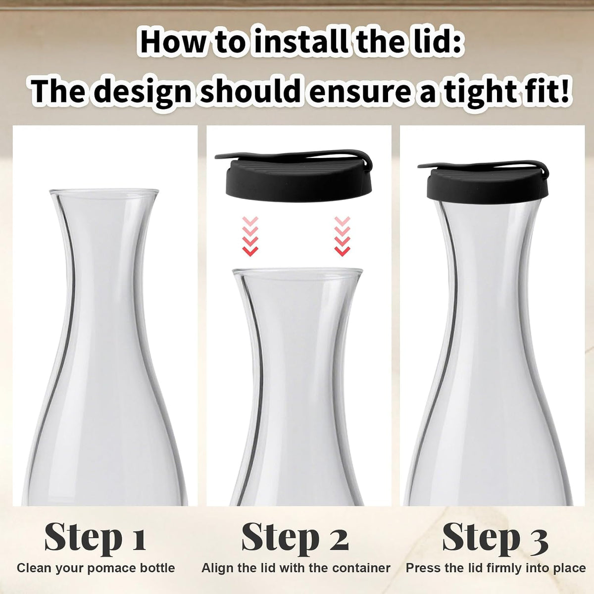 2pcs Salad Cruet Top Replacement Lids for Good Seasons