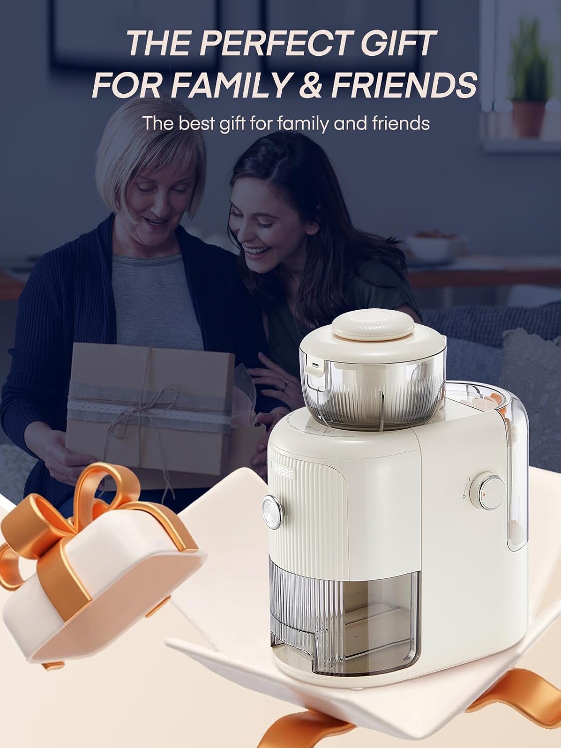 FOHERE Electric Cheese Grater, 6 in 1 Slicer Shredder for Kitchen
