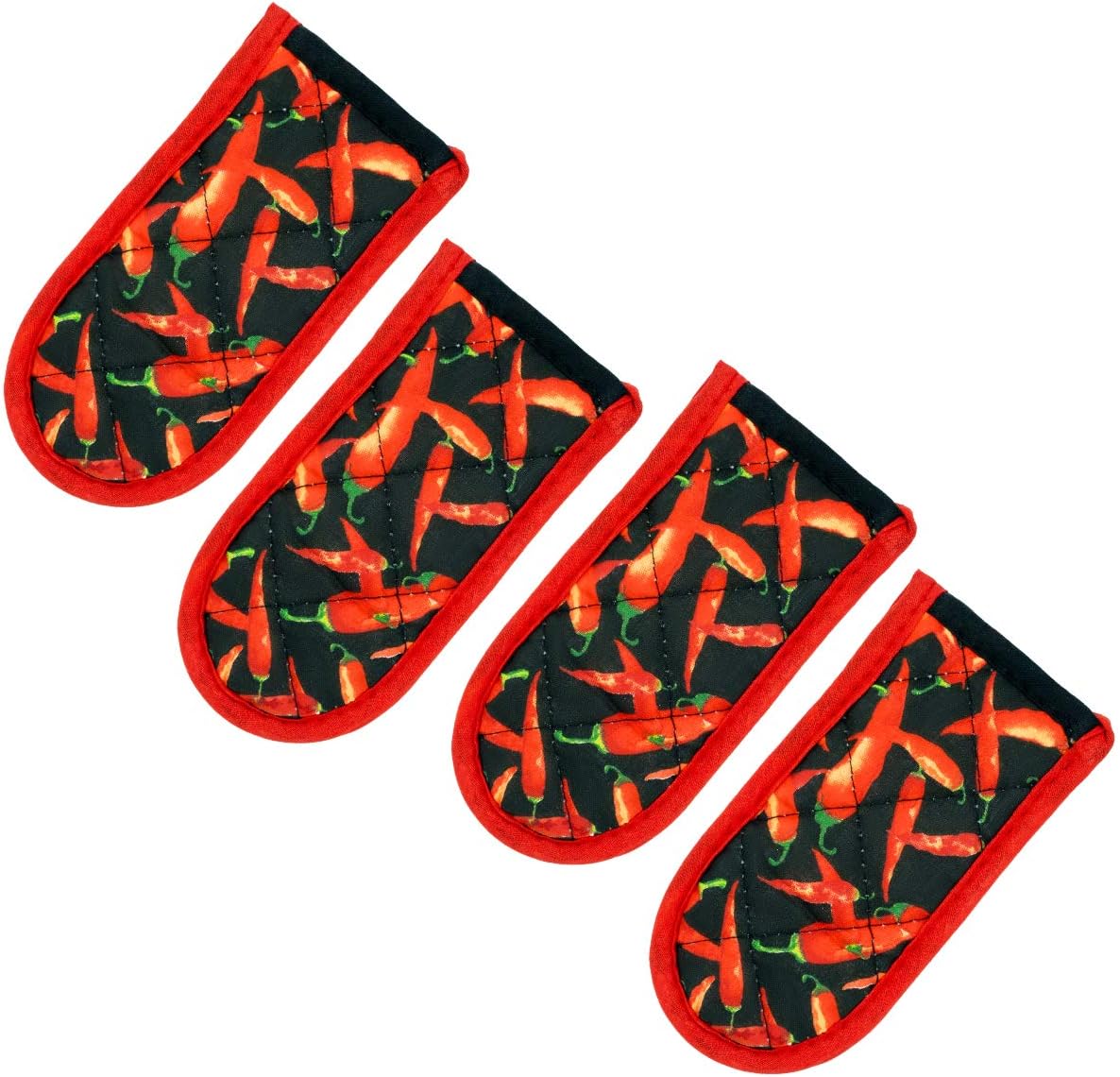 Evoio Cast Iron Skillet Pot Pan Hot Handle Covers (4-Pack Red Peppers)