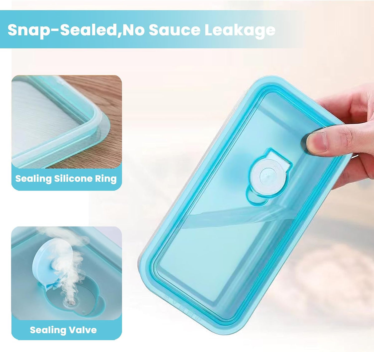 4 Pack Stainless Steel Snack Containers with Leak-Proof Lids, 3 Compartments Reusable Stainless Steel Lunch Box for Balanced Meals, Snackle Box Container,Meal Prep,Work,Camping