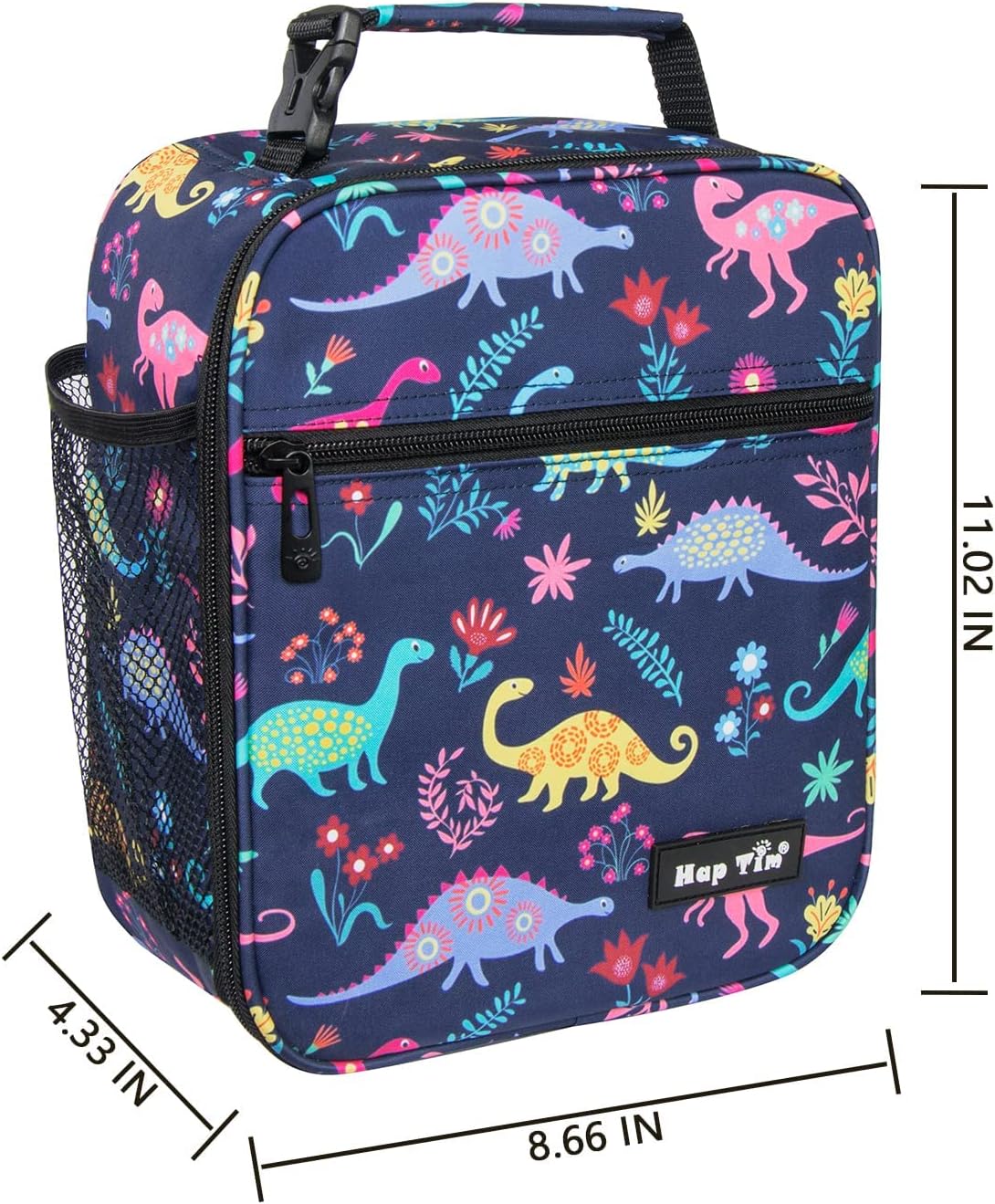 Hap Tim Kids Lunch Box for Girls Boys, Reusable Lunch Bag for Kids, Spacious Lunchbox, Insulated Lunchbag, Purple Unicorn(18654-PP)