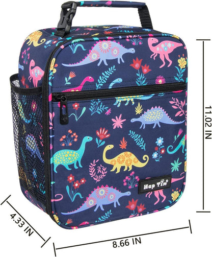 Hap Tim Kids Lunch Box for Girls Boys, Reusable Lunch Bag for Kids, Spacious Lunchbox, Insulated Lunchbag, Purple Unicorn(18654-PP)
