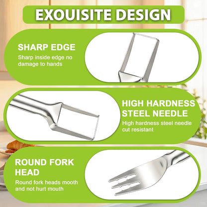 2-in-1 Watermelon Cutter Slicer,Stainless Steel Fruit Cutter Tool