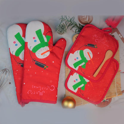 Oven Mitts and Pot Holders Sets,6 Pcs Oven Mitts and Potholders with Recycled Cotton High Heat Resistant Extra Thick Long Oven Mitts for Cooking(Black)