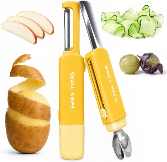 Fruit Vegetable Peeler for Kitchen, Multifunctional & Portable
