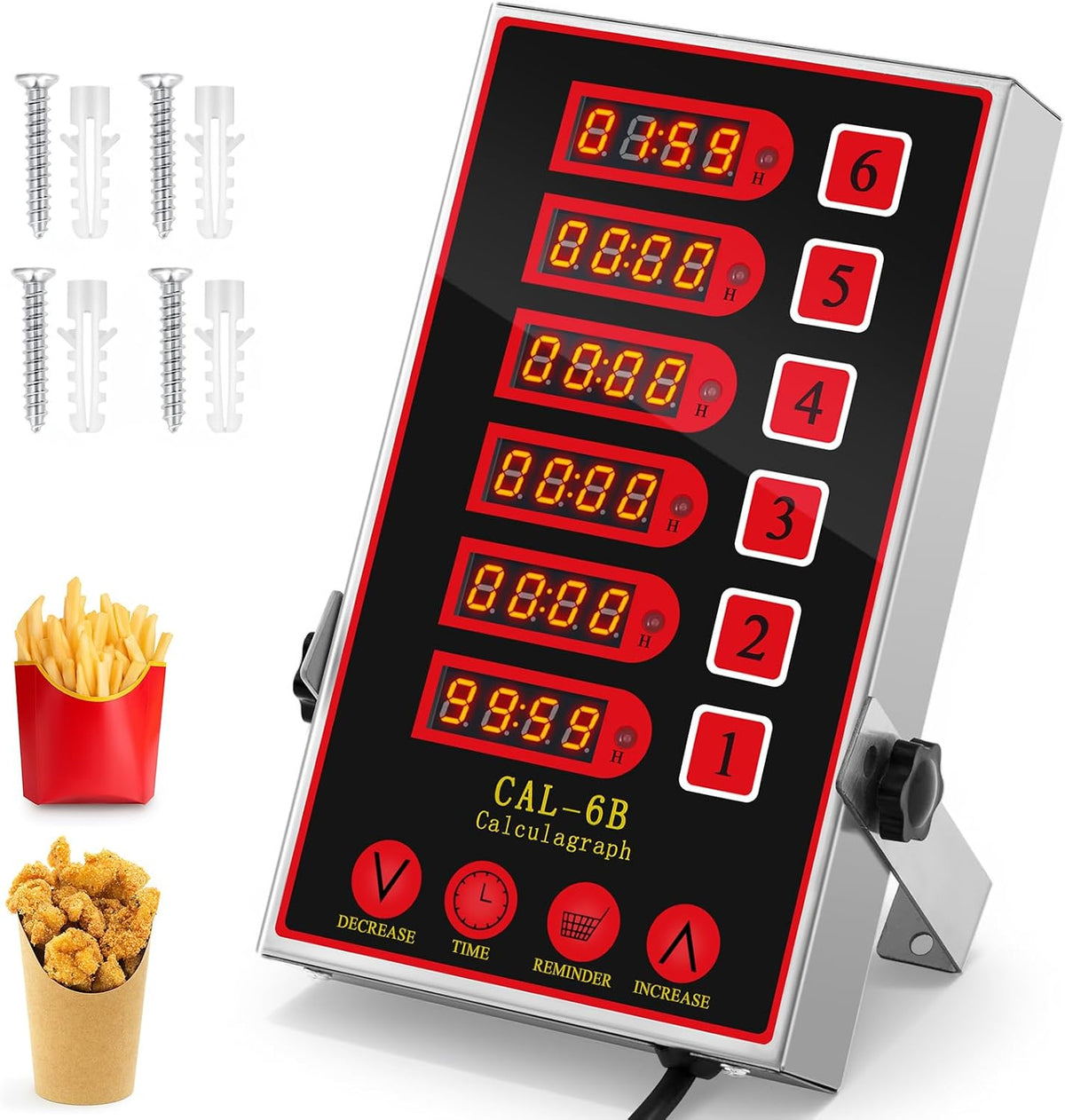 Relaxweex Commercial Digital Kitchen Timer for Cooking, 8 Channel