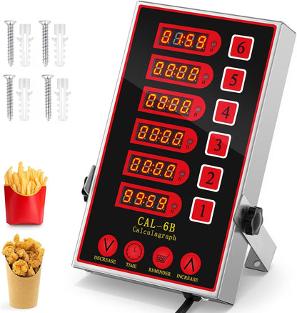 Relaxweex Commercial Digital Kitchen Timer for Cooking, 8 Channel