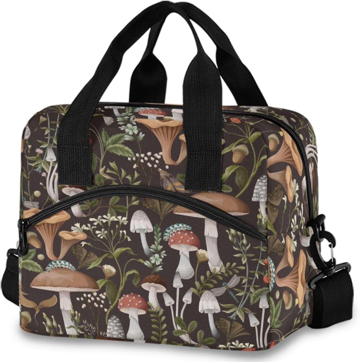 Colorful Leopard Insulated Lunch Bag Rainbow Animals Skin Print Reusable Cooler Lunch Tote Box with Shoulder Strap for Work Picnic School Beach