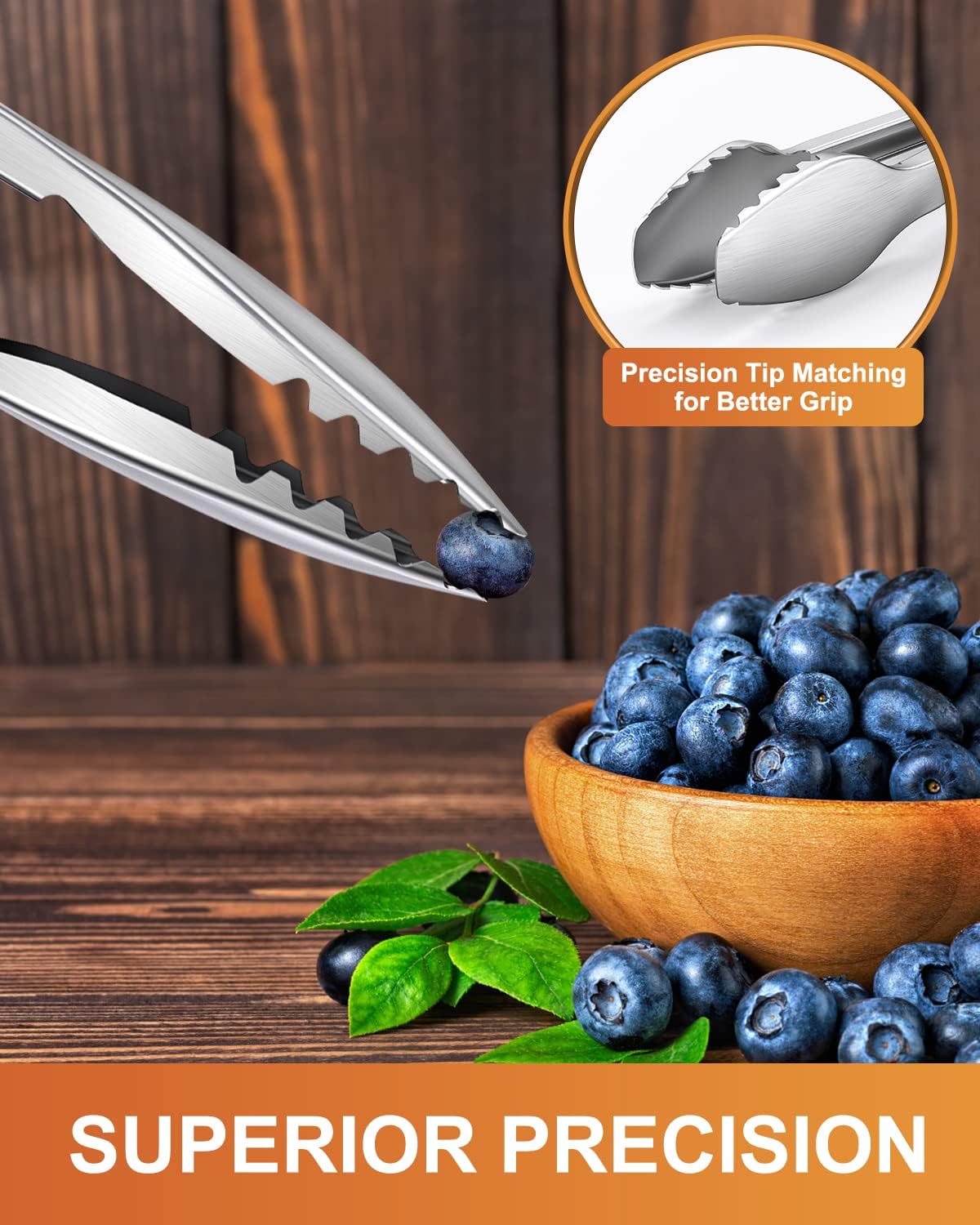 Good Grip Cooking Tongs with Silicone Tips, Set of 3-7" 9" and 12" | 600ºF Heat Resistant, 5-Layer Heavy Duty Stainless Steel, Pull Lock, Non Stick - Kitchen Tongs for Salad, Cooking and Frying