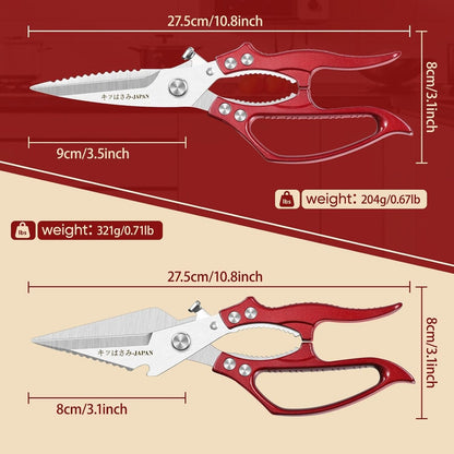 Freelander Kitchen Scissors Set - All Purpose Heavy Duty Poultry Shears