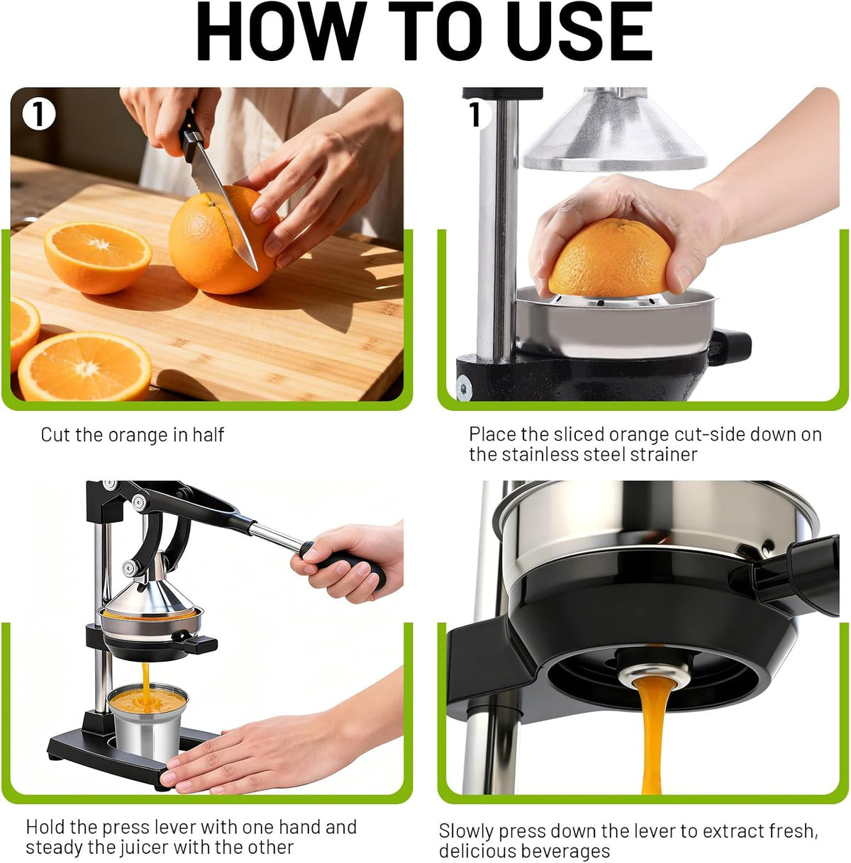Cast Iron Juicer,Manual Juicer Hand Press,Professional Citrus Juicer